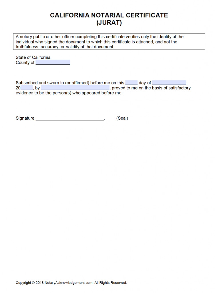 Free California Notary Acknowledgement Forms PDF Word free-california-notary-acknowledgement-forms-pdf-word