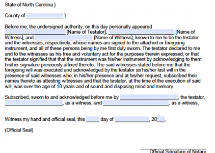 north carolina secretary of state notary acknowledgement